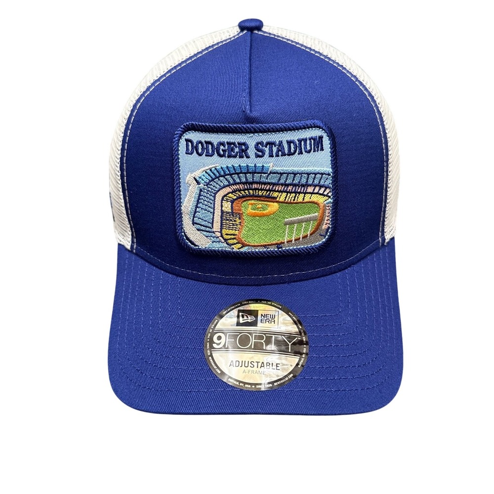 Los‎ Angeles Dodgers New Era 9FORTY Trucker Hat Cap Snapback Dodger Stadium New
